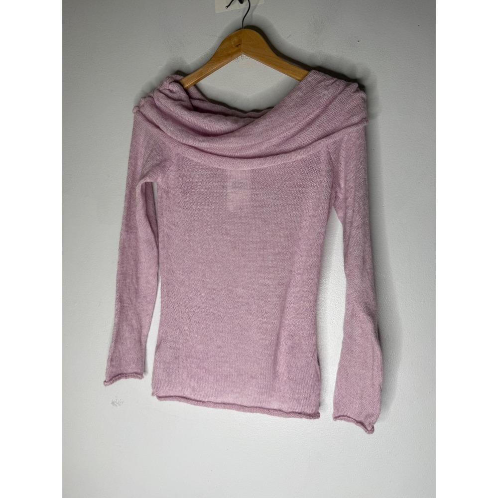 Mango Women Light Purple Alpaca Blend Cowl Neck Sweater Size M NWT 77027712
